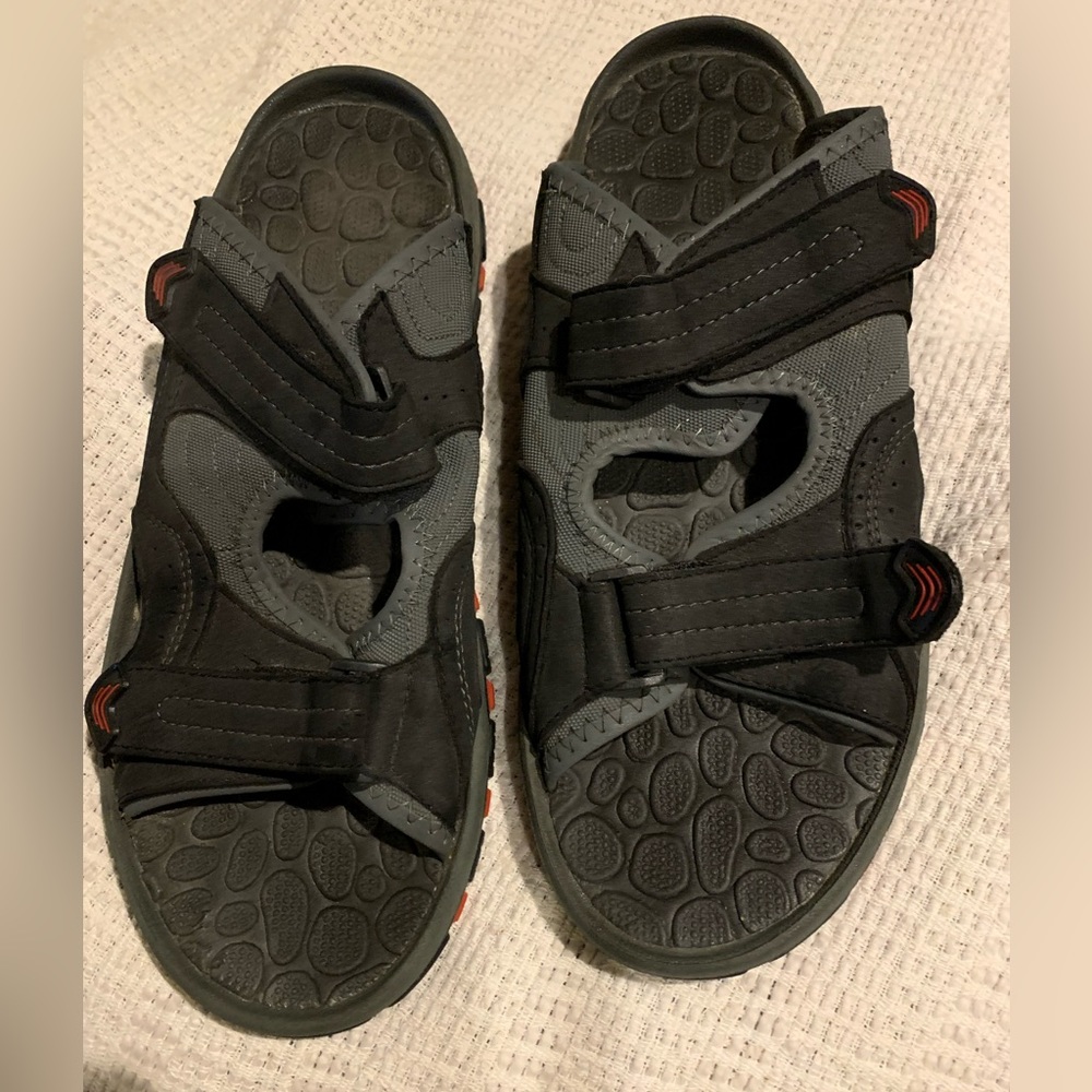 Ozark Men’s Sandals Size 10 Two Strap adjustable Black